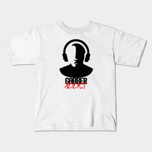 Gabber Addict - Black Kids T-Shirt